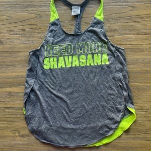 Victoria's Secret Pink High & Low Side Slit Racerback Tank Color Gray Size XS